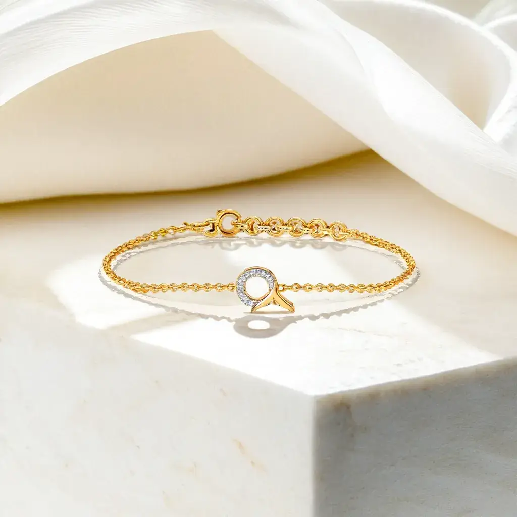 Serene Tail - Lab Diamond Bracelet : LLBR0096