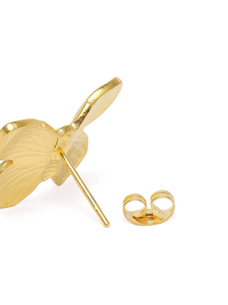 Golden Chic Butterfly Earrings : AVER10089