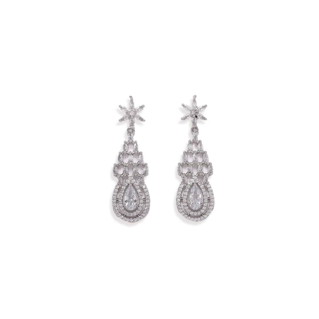 Glowing Droplet Necklace (White) : NRO26