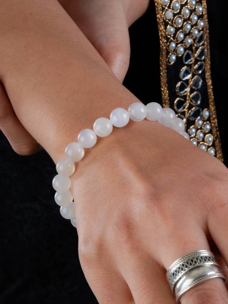 Moonstone Bracelet For Positive Energy And Balance : IVB12