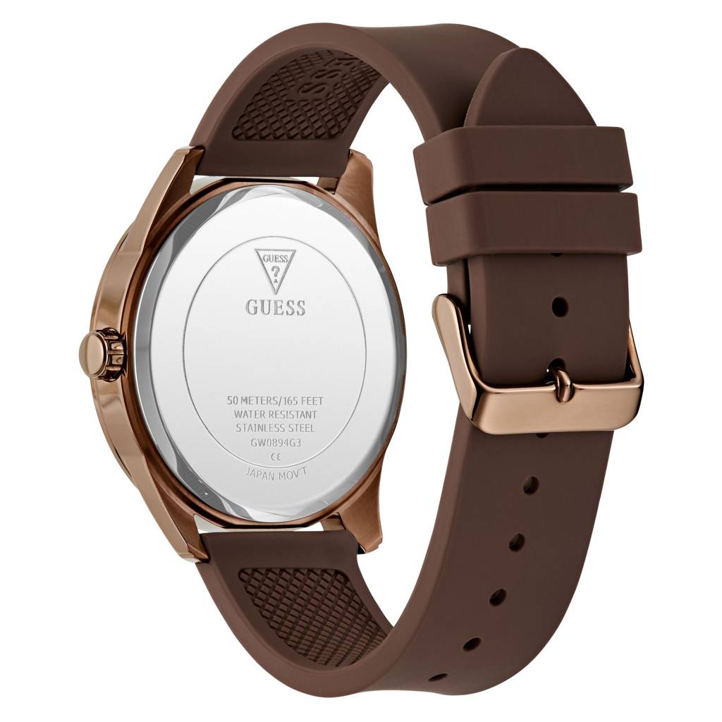 Guess Round 44Mm Blue Dial Analog Men Watch - Gw0894G3 : GW0894G3