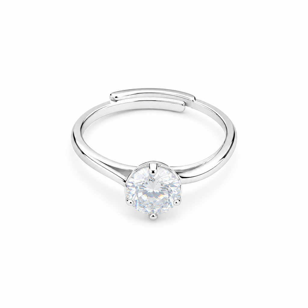 925 Silver Elegant Solitaire Ring : LR23345