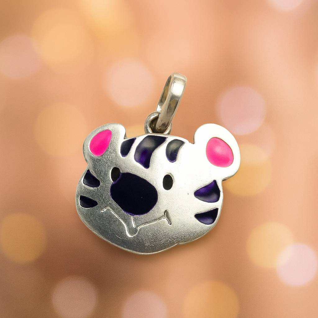 925 Pure Silver Tiger Pendant-Pen1025 : PEN1025