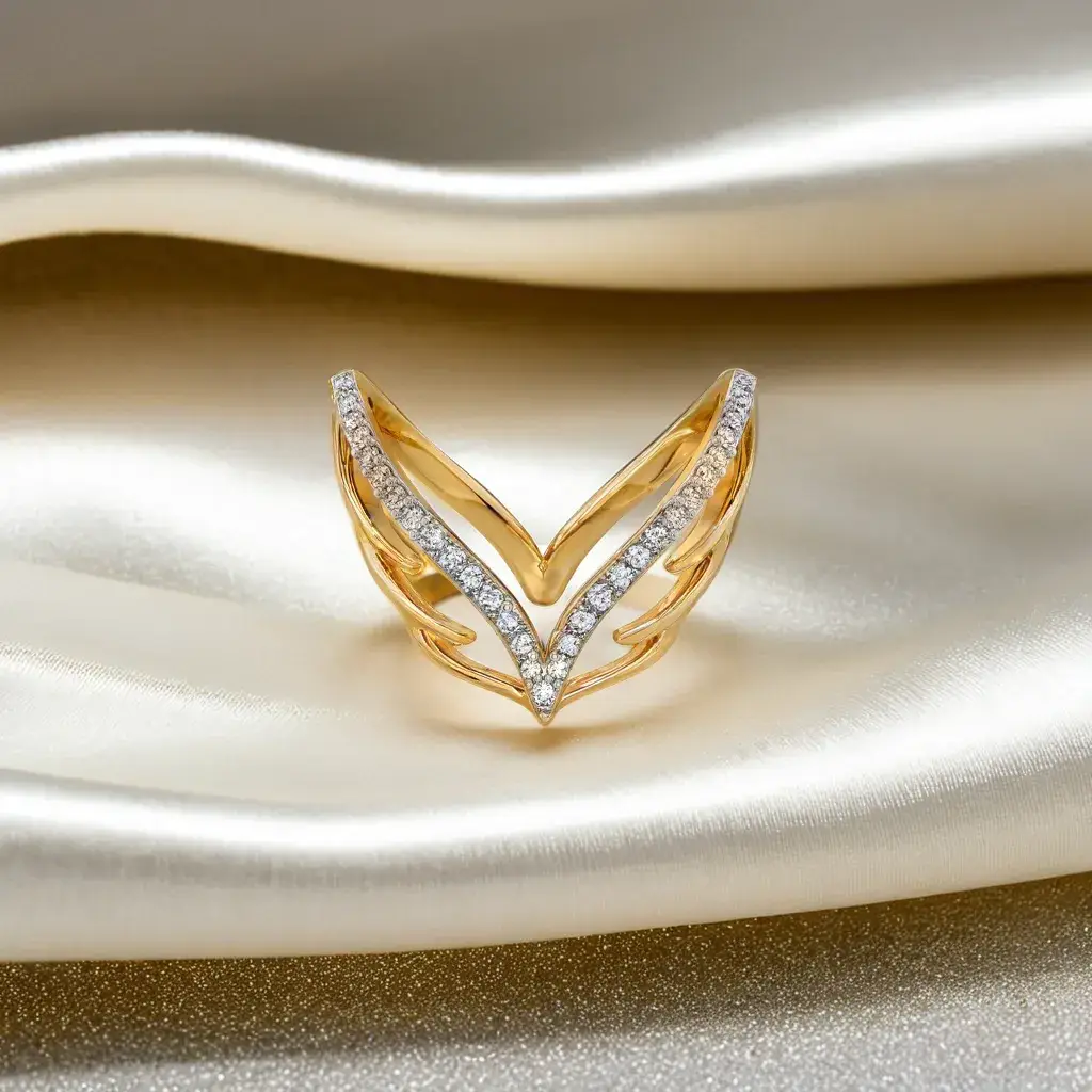 Angel'S Embrace - Lab Diamond Vanki Ring : LLRG0147
