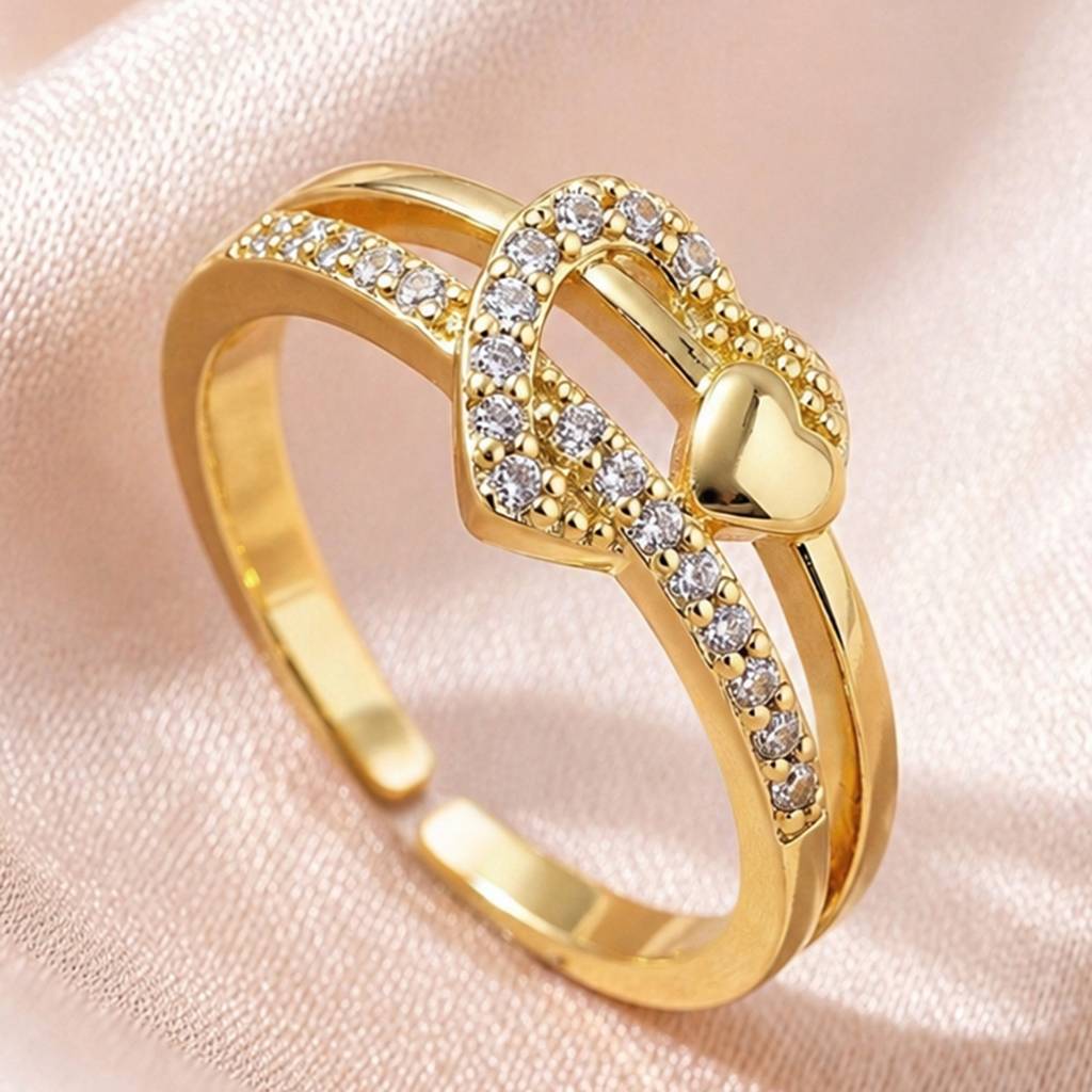 Trendy Everyday Wear Gold Anti-Tarnish Ring For Women : HSPS60MB1819