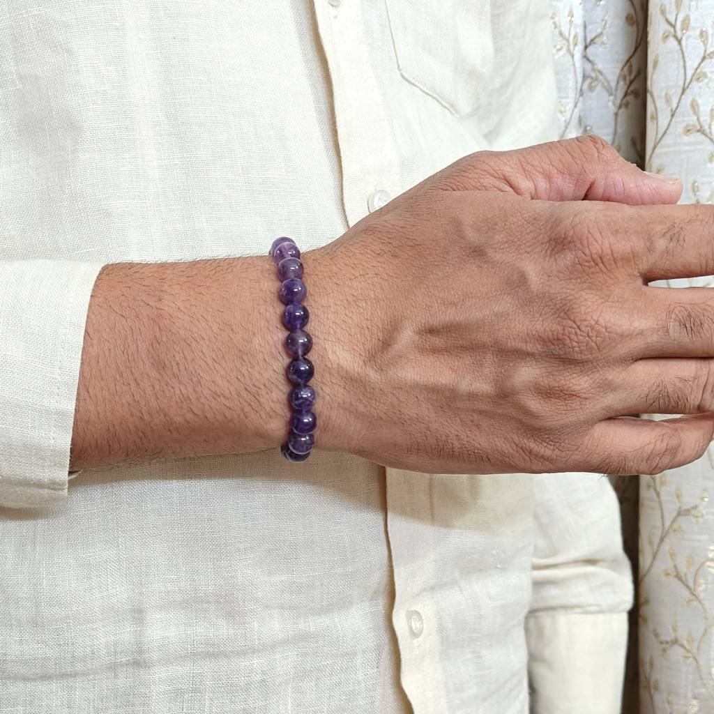 Natural Amethyst Bracelet : IS-BR-ST-1139