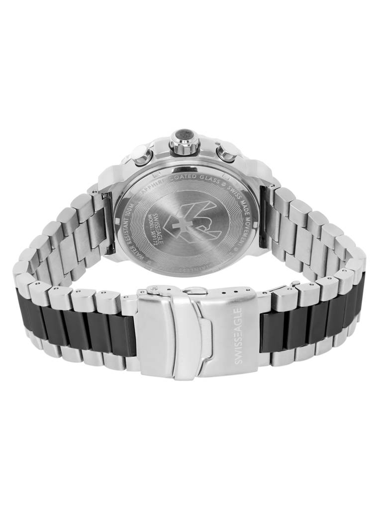 Swiss Eagle Premium Swiss-Made Movement -Multifunction Watch For Men - Stainless Steel Belt - Se-9172 : SE-9172-22A