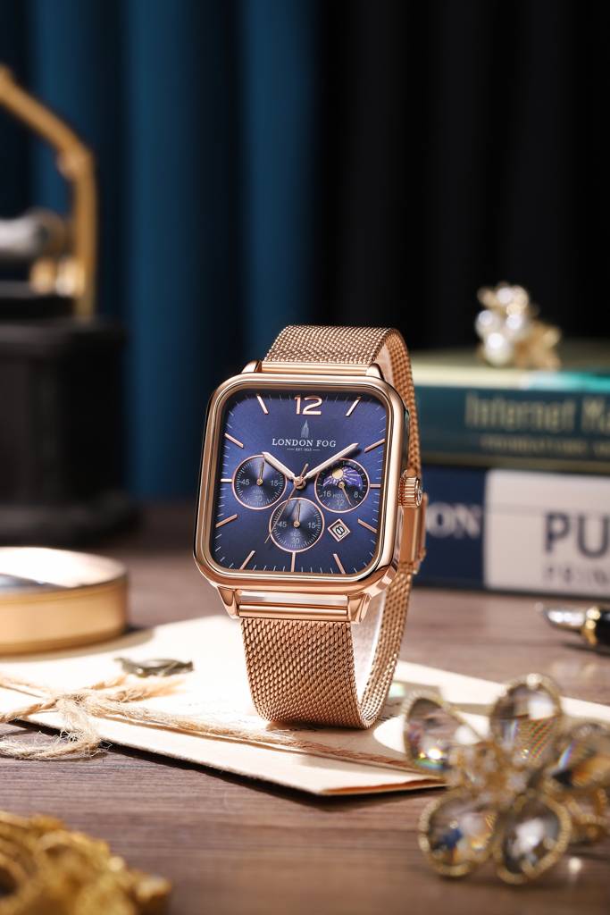 Luxury Square Face Watch - Retro Gold Stainless Steel Mesh Band Analog Quartz Amazon.com: OLEVS Women main image 4