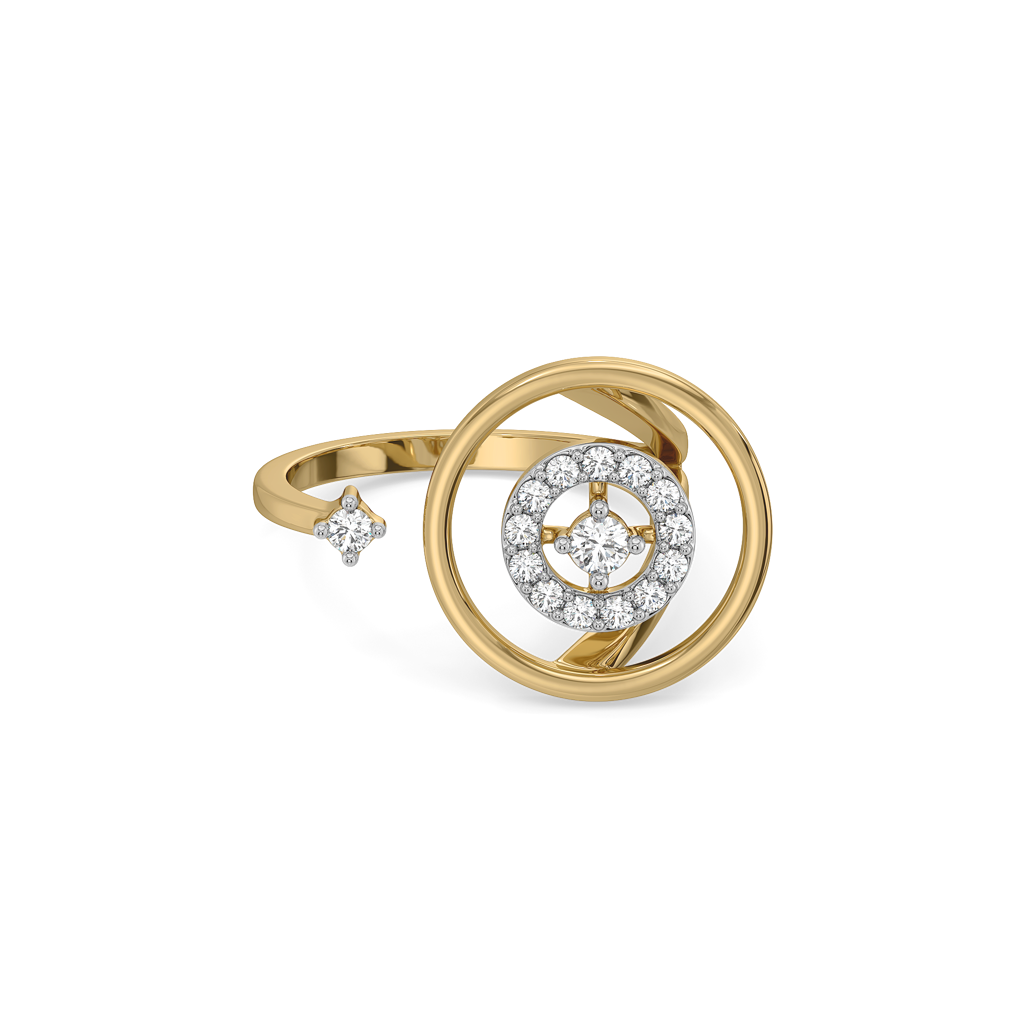 Circle Of Dazzle - Lab Diamond Cocktail Ring : LLRG0151