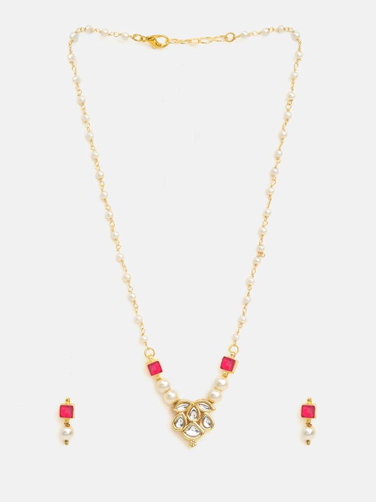 Ruby Raang Rani Pearl Haar Set : RRKDEC25-49