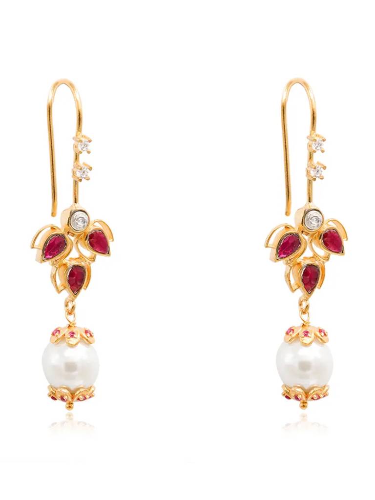 Sitayan Silver Pearl Earrings : U080SG008E1204