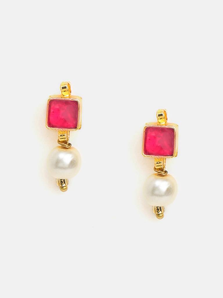 Ruby Raang Garnet Glamour Earrings : RRKDEC25-71