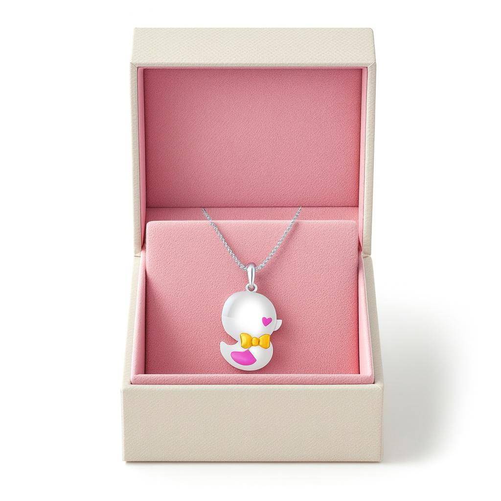 925 Pure Silver Duck Chain Pendant : CP1075