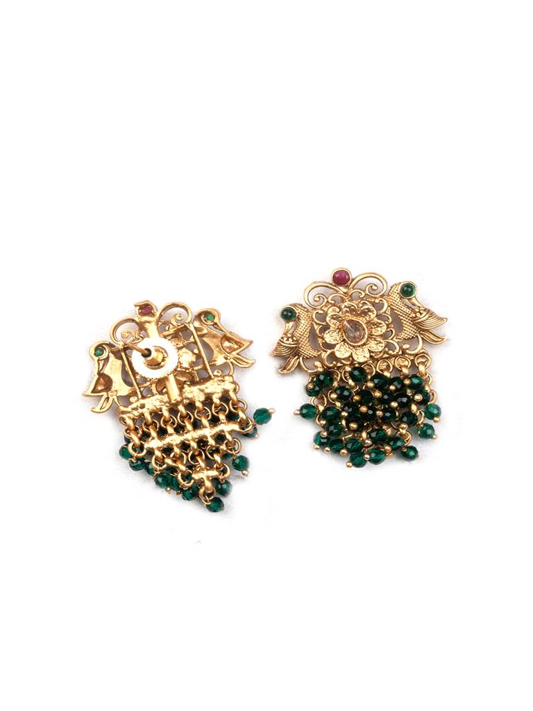 Peacock Hydra Necklace Set Green : W13Green