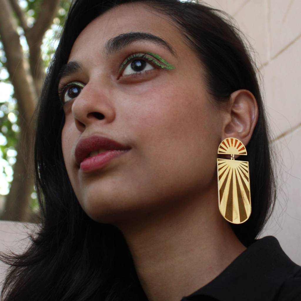 Sun Shine Resin Earrings : ACE284