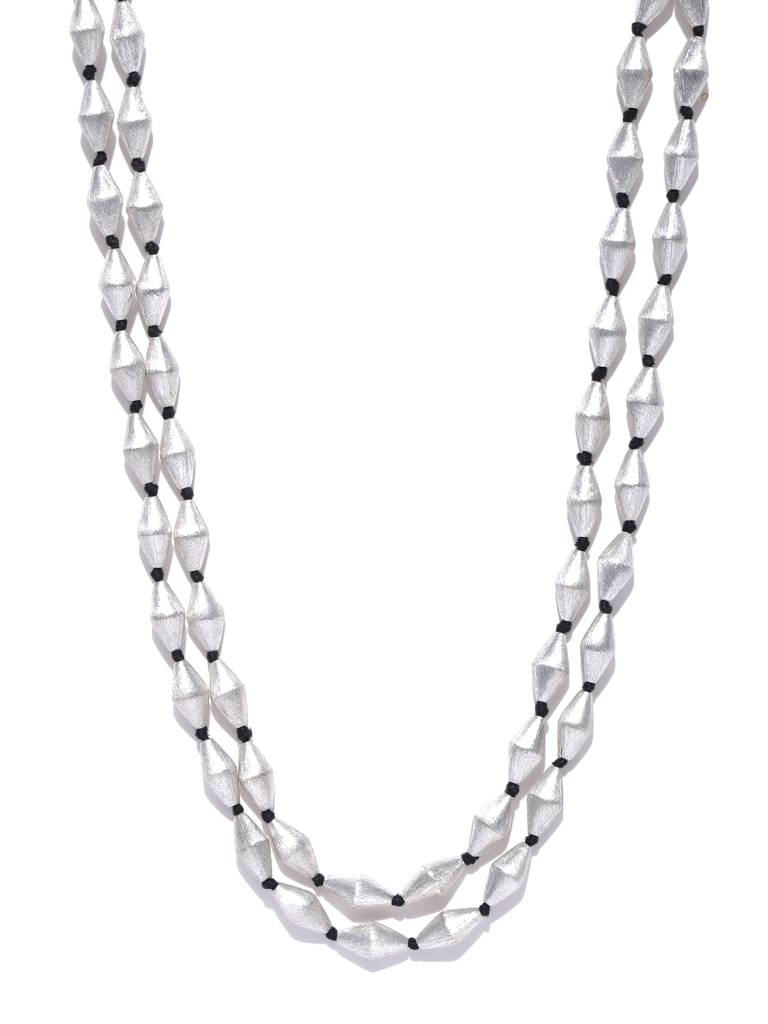 Elaichi Dana Dual String Silver : OXYNEC127