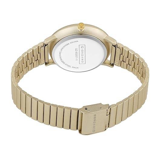Giordano Stylish Analog Watch For Women With Round Dial, 3 Hand Mechanism And Stainless Steel Strap : GZ-60057-11