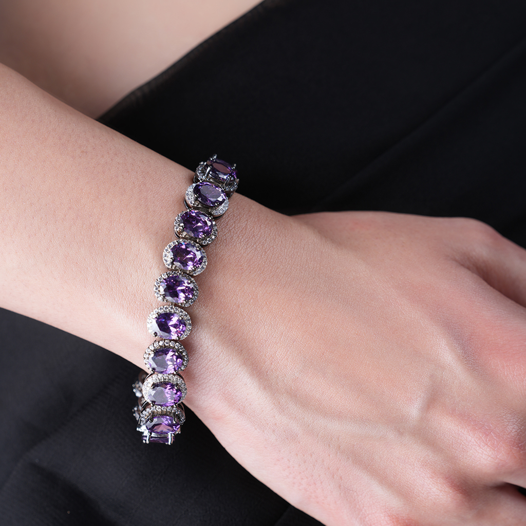 Black Polish Ad Bracelet : CAO0225VIH