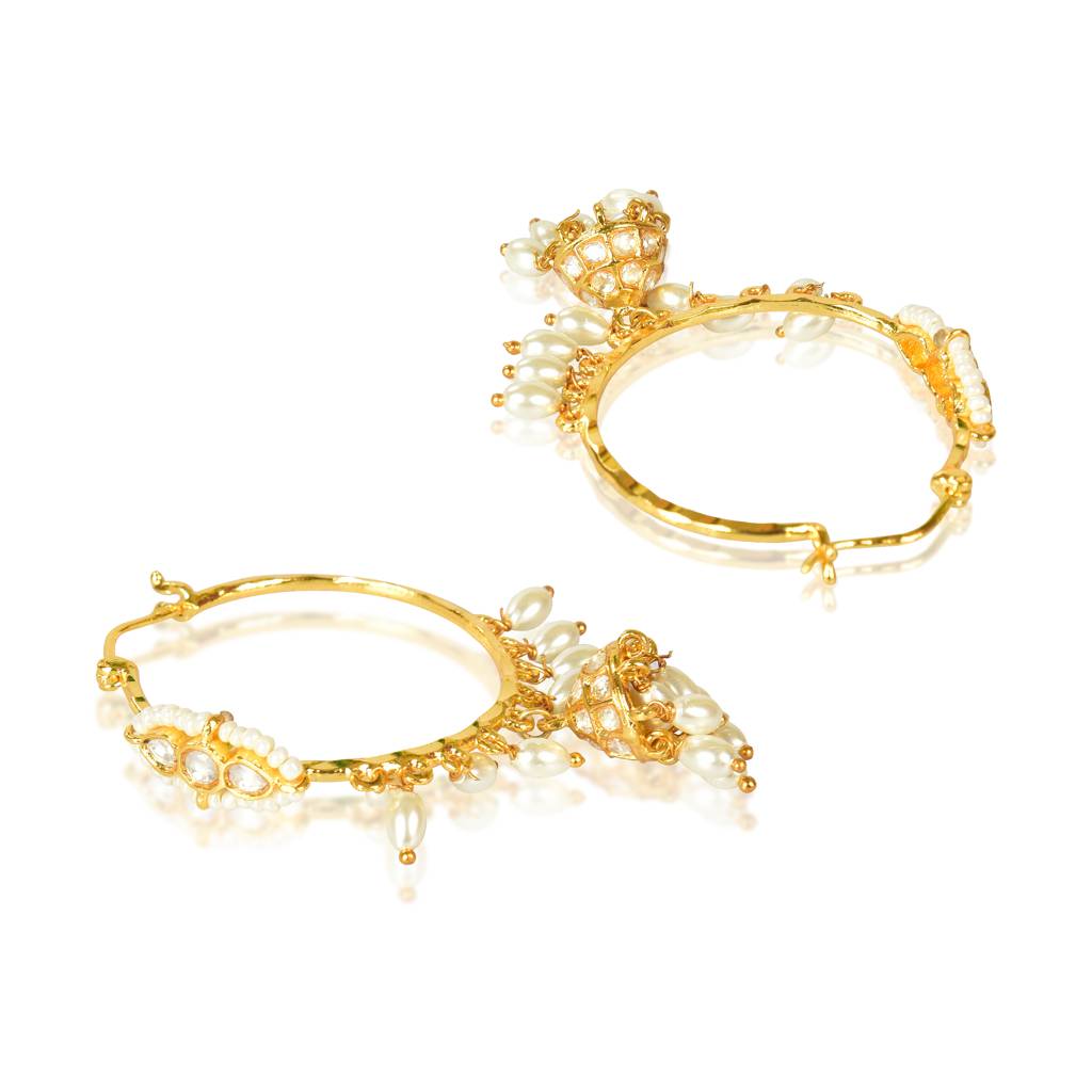 Kundan Jhumki Bali Earrings : IE892