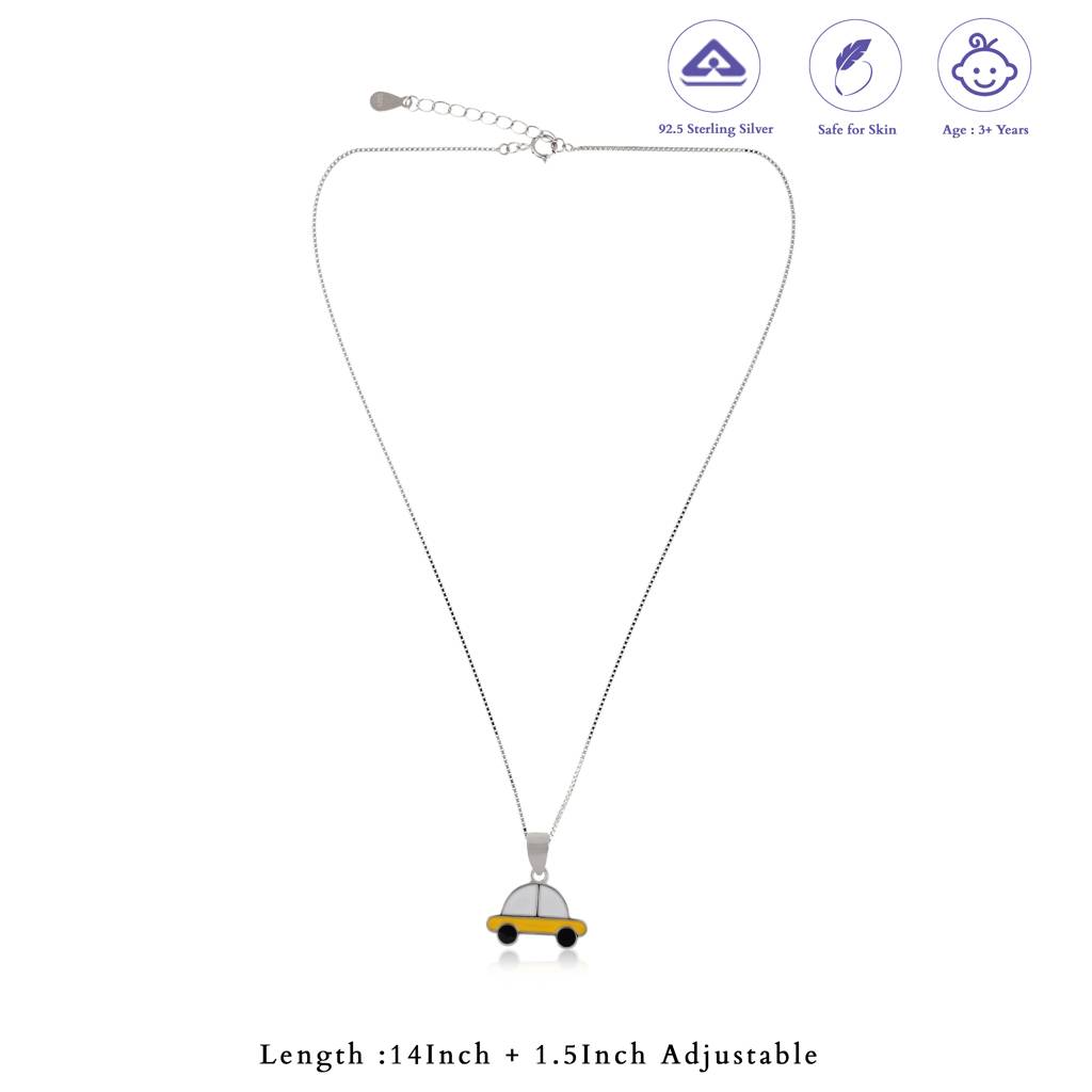 Golden Racer 925 Silver Kids Chain Pendant (3+ Years) : KPT-10