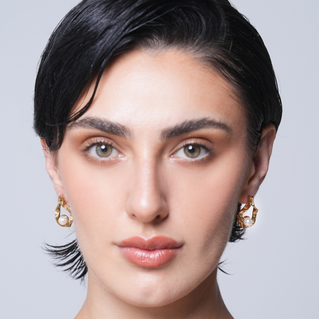 Bow Knot Titanium Steel Ear Studs : CAO0002NIH