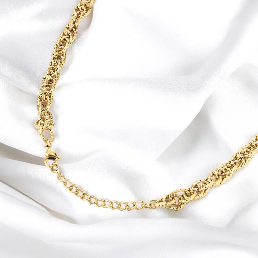 Mesh Gold Chain : MeshGoldChain-CL-NK-CG-02