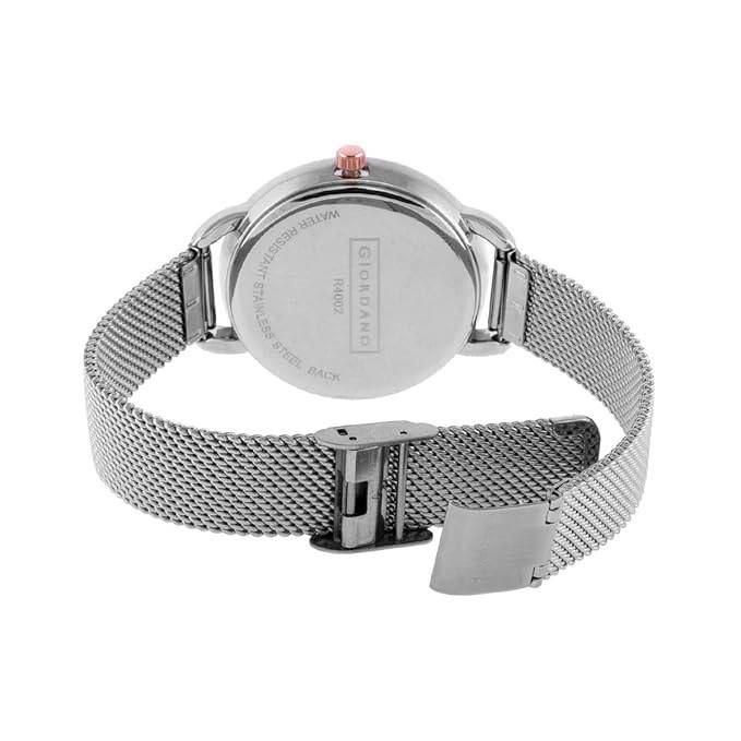Giordano Analogue White Dial Women'S Watch : R4002-11