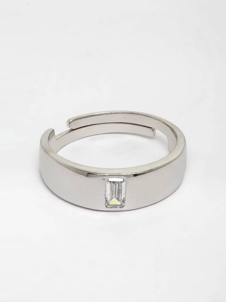 Pure 925 Sterling Silver Franco Adjustable Ring Gift For Men And Boys : CSCPLR1_M