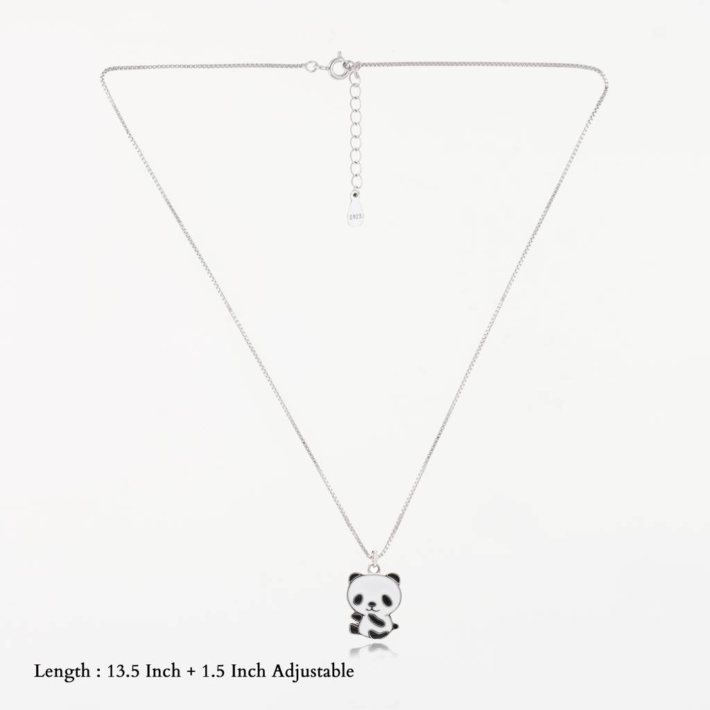 Enchanting Panda 925 Silver Kids Chain Pendent(3+ Years) : KP-185