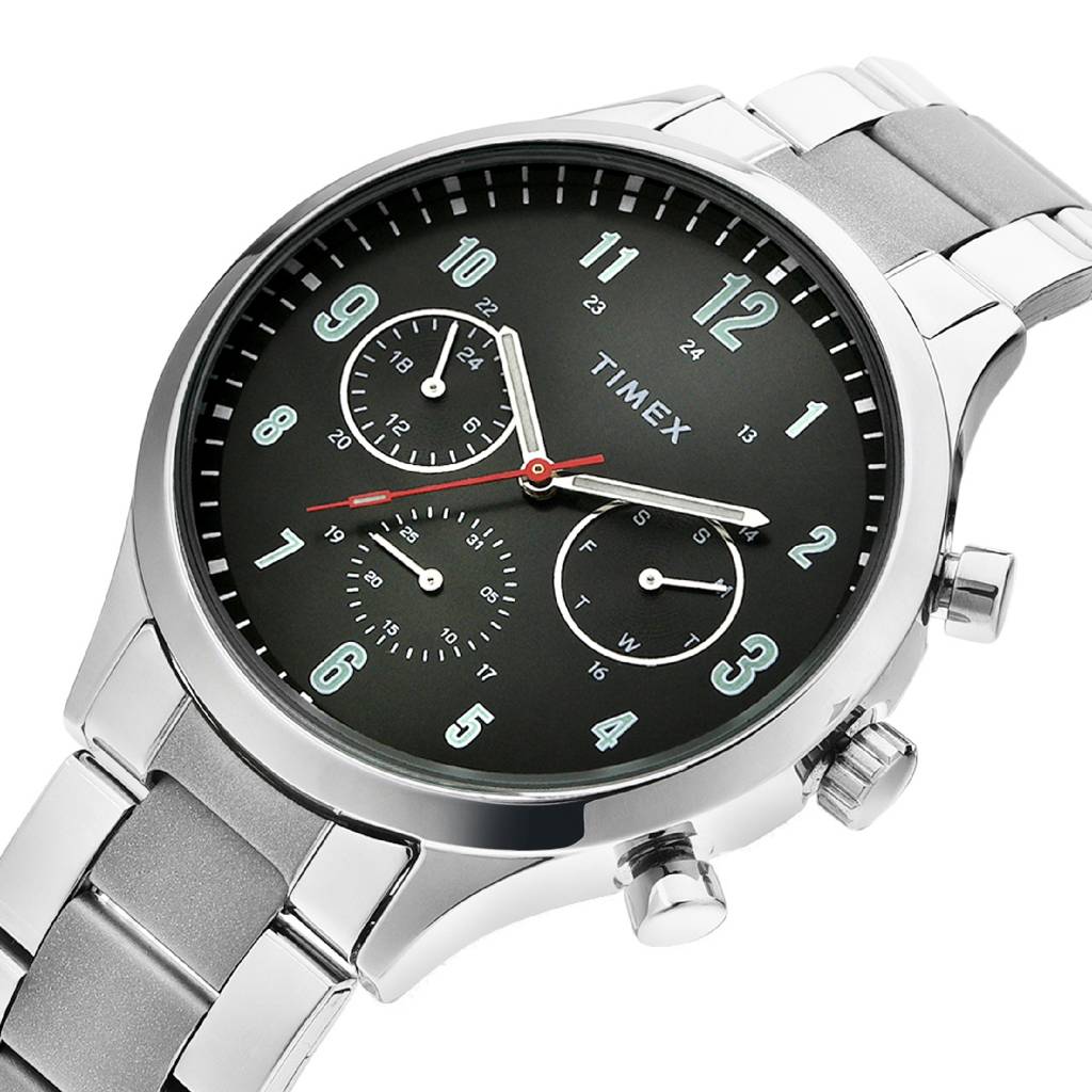 Timex Round 43Mm Black Dial Analog Men Watch - Twhg03Smu04 : TWHG03SMU04