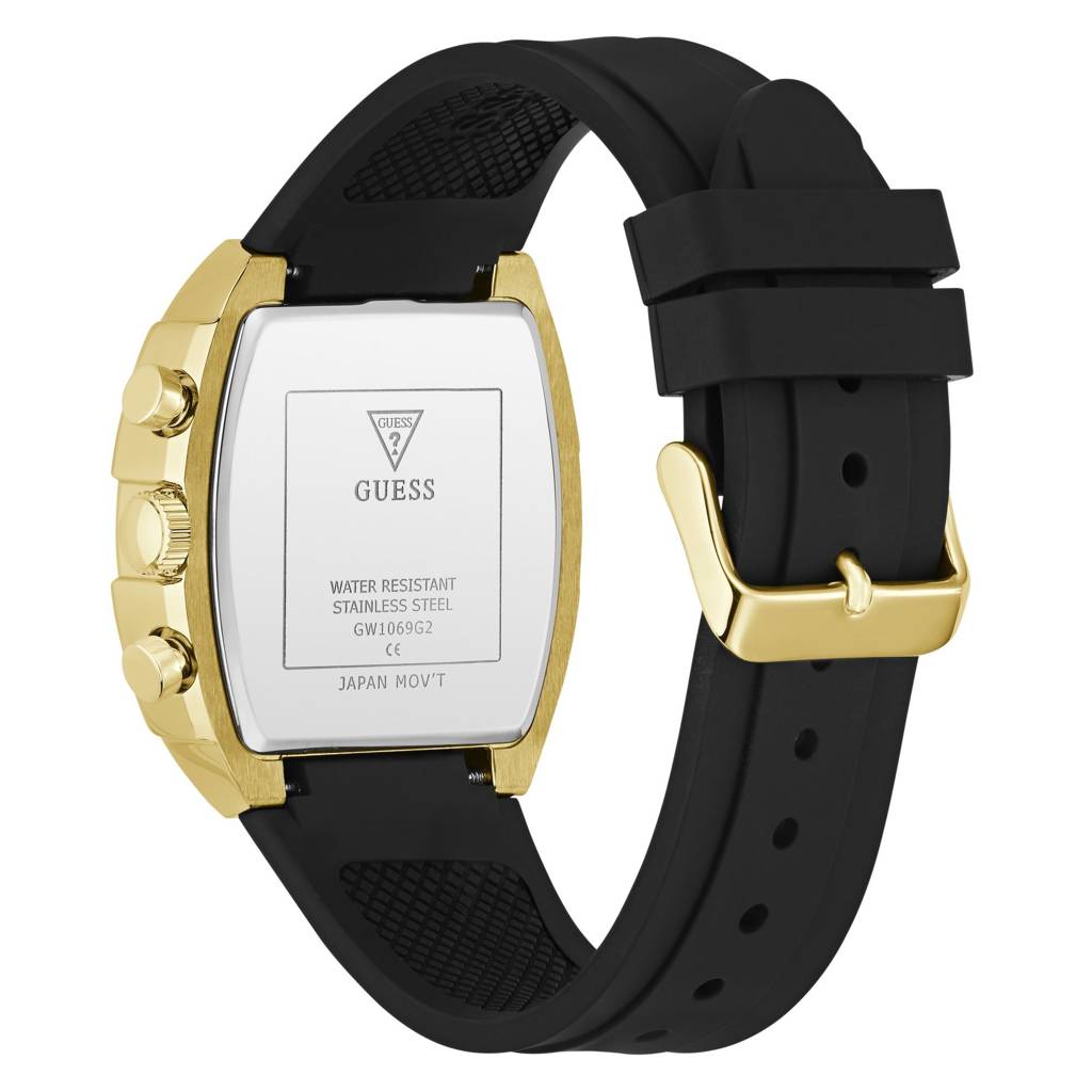 Guess Rectangle 41Mm Black Dial Analog Men Watch - Gw1069G2 · Eternz