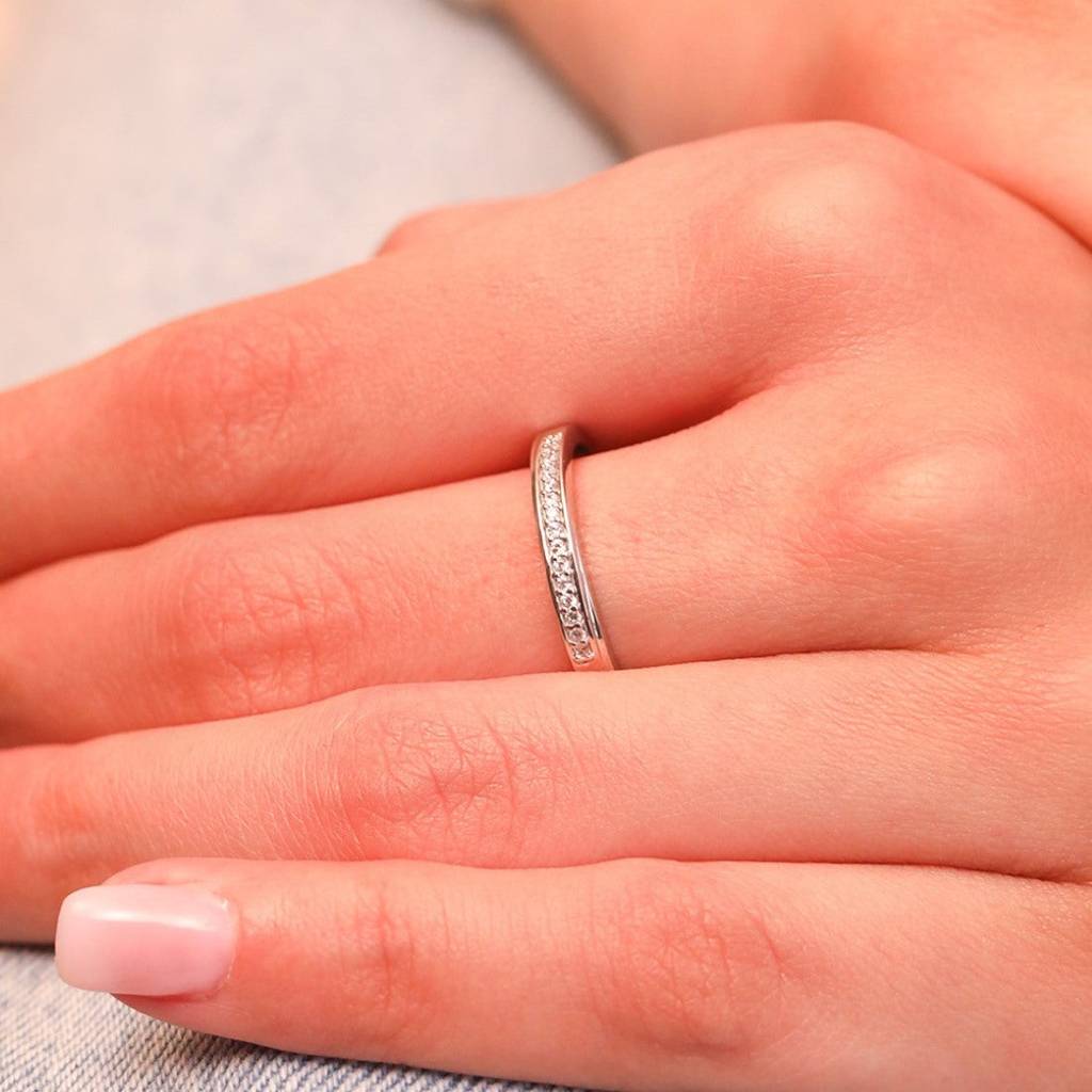 Classic Cz Sheet 925 Silver Female Ring (Adjustable) : RNG-40059