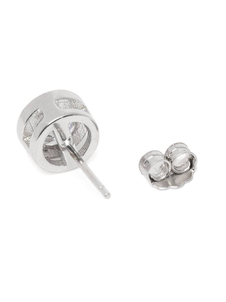 925 Sterling Silver Tops Round Bezel : AVER10003