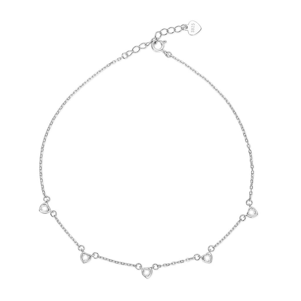 Linked In Love Anklet : ANK-60428-ONE-R
