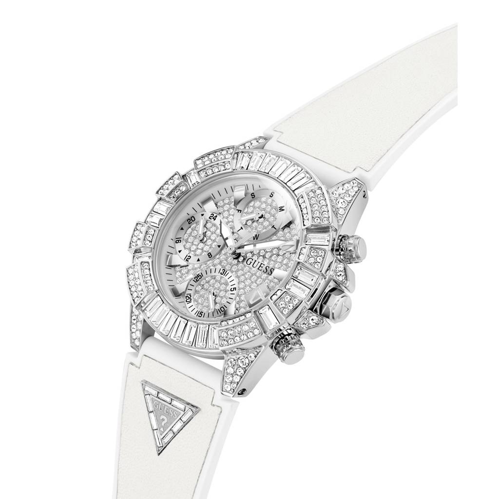 Guess Round 39Mm Champagne Dial Analog Women Watch - Gw0814L2 : GW0814L2
