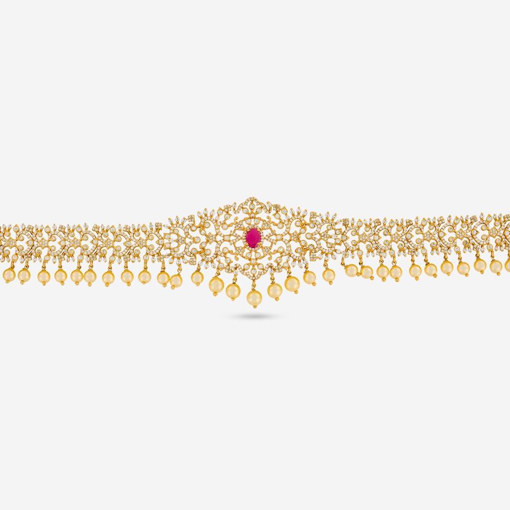 Gold Plated - Bridesmaid Zircon Belt - 462527 : 462527