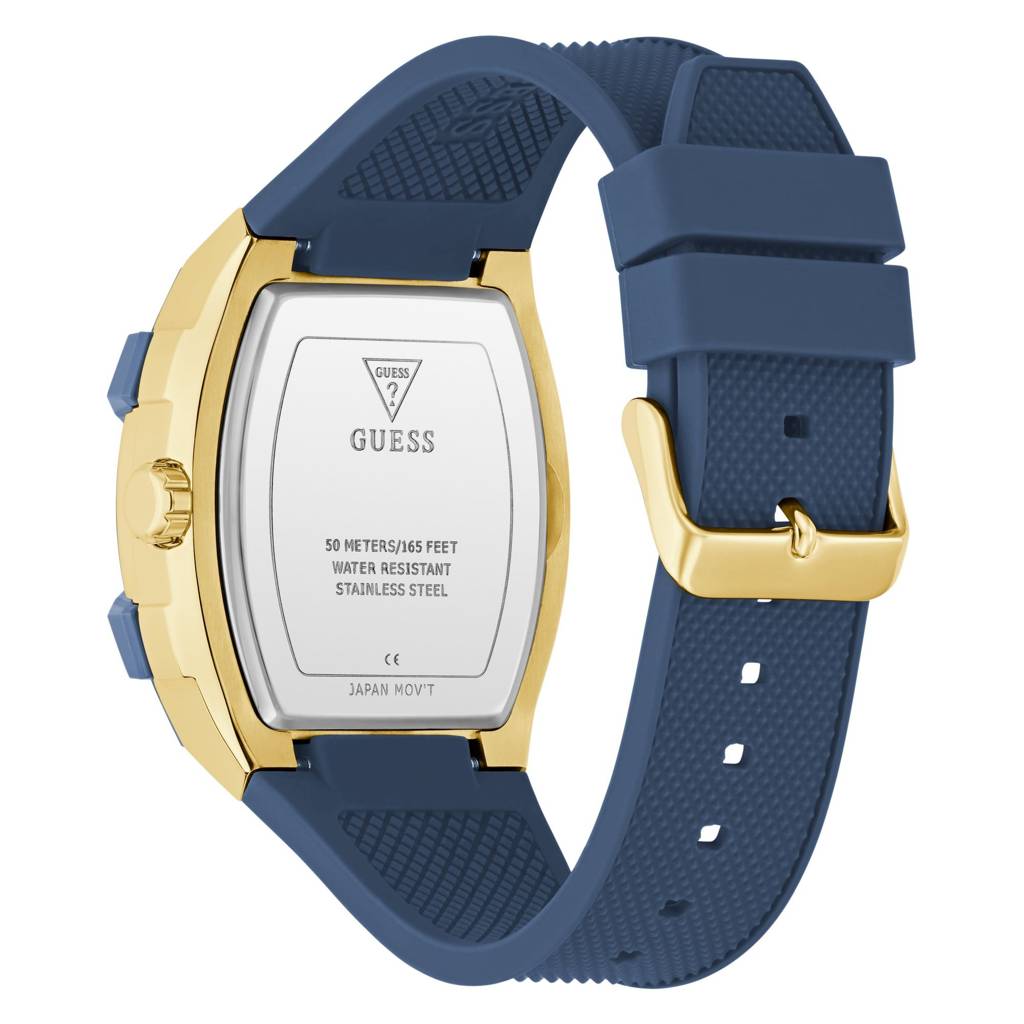 Guess Rectangle 44Mm Blue Dial Analog Men Watch - Gw0956G5 | Guess ...