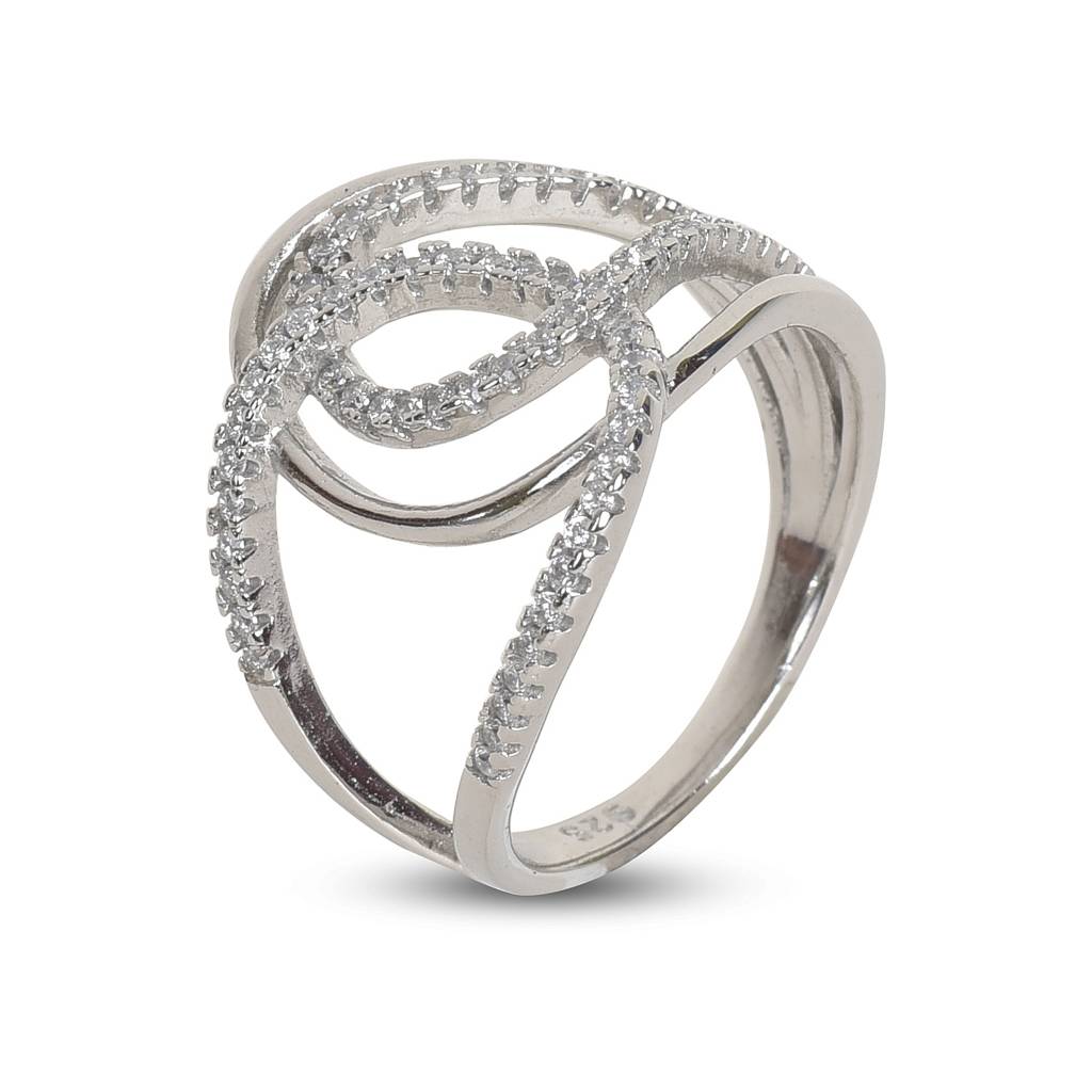 925 Sterling Silver Statement Ring : SR007-7