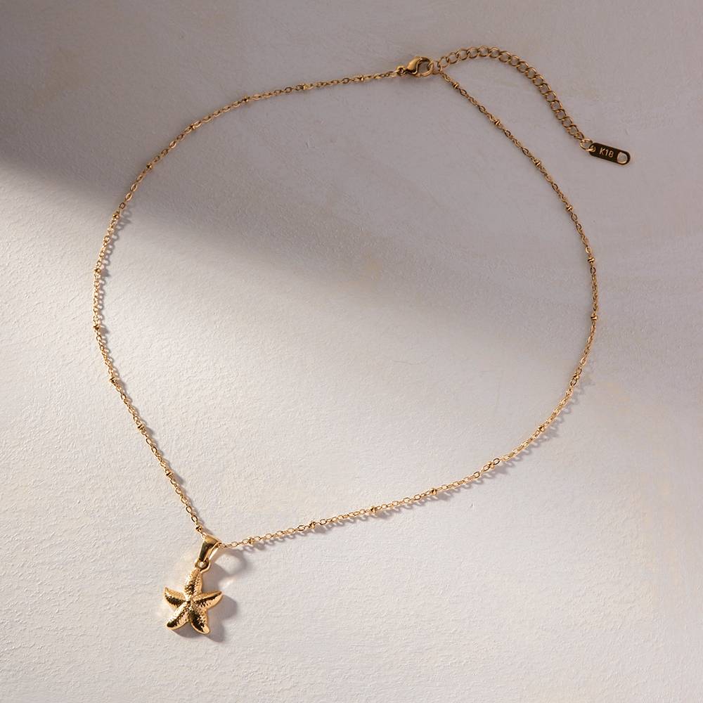 Coastal Charm Gold Necklace : CoastalCharmGoldNecklace-JD-NK-PG-02