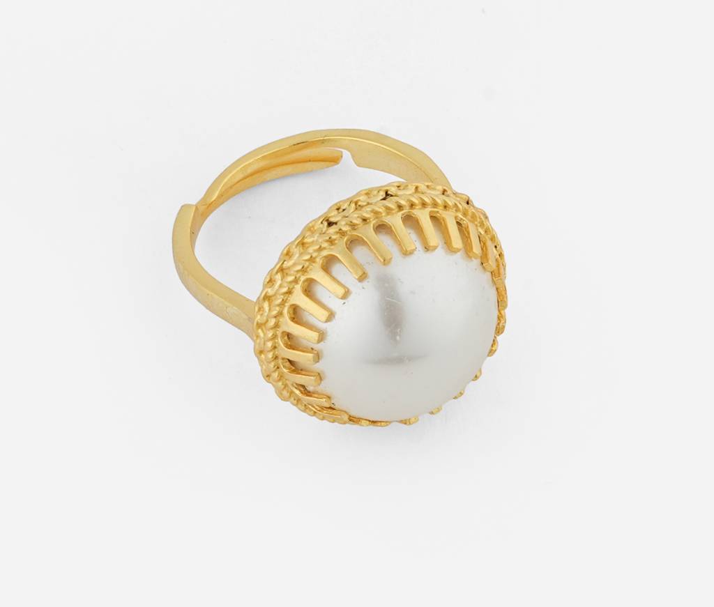 Victorian Pearl Ring : PRMBR02