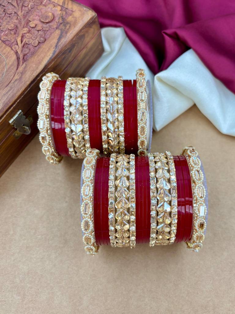Authentic Punjabi Kundan Chura : HB-30-24
