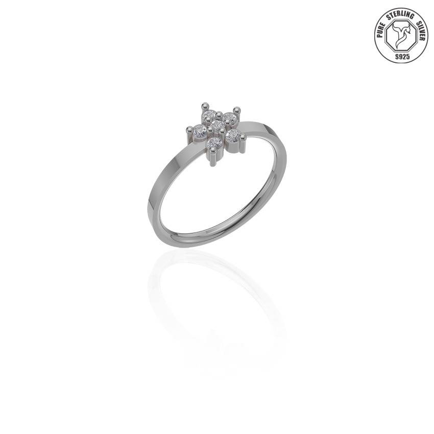 Silver Bloom Star Rings : TRLRIMP0066