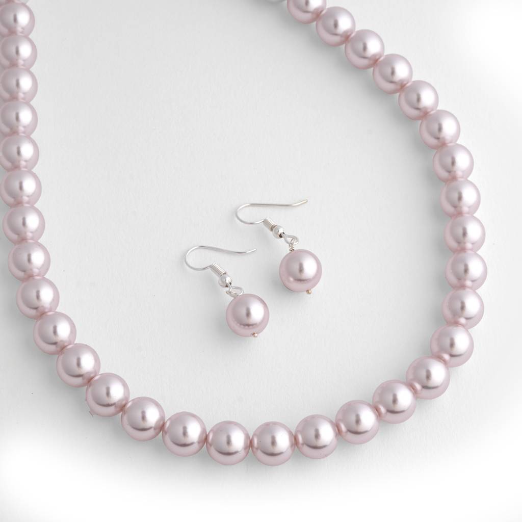 Fossil Pink Pearls Necklace Set : PRMBS16