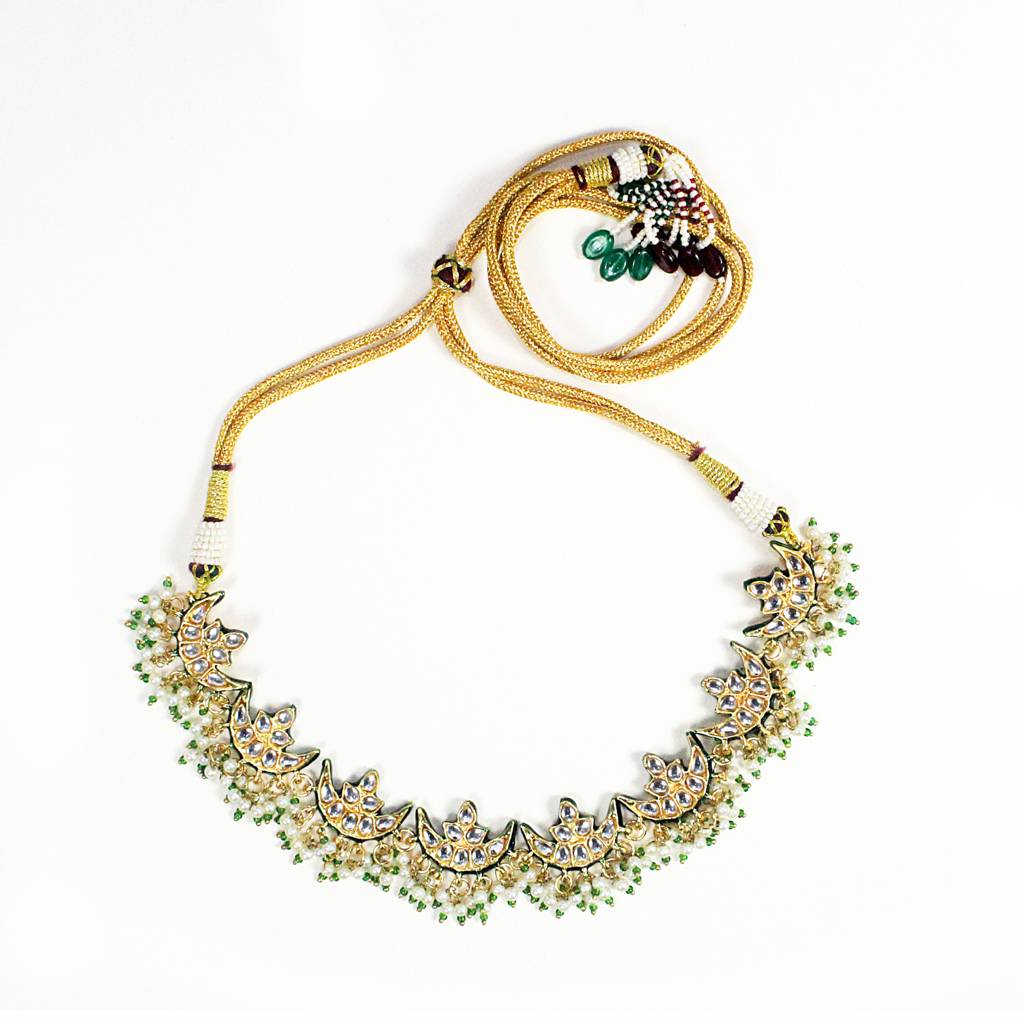 Ariana Kundan Choker Set With Earrings : RMQJ0215
