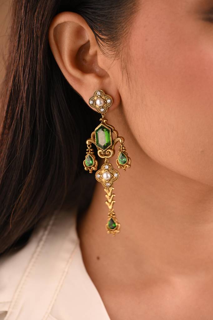 Emrald Luster Drop : LJ084LusterDropGreen