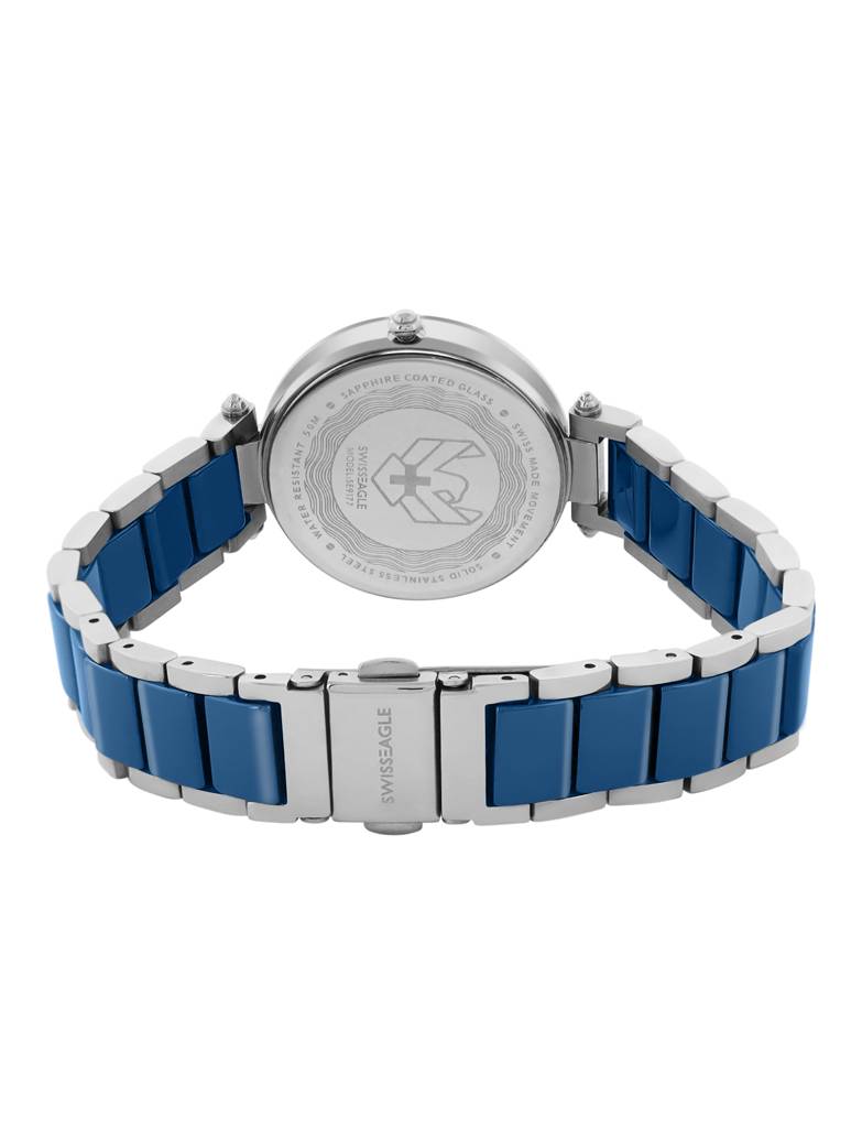 Swiss Eagle Premium Women Swiss-Made Quartz Movement - 3 Hand Mechanism Wrist Watch -Se-9177 : SE-9177-33A