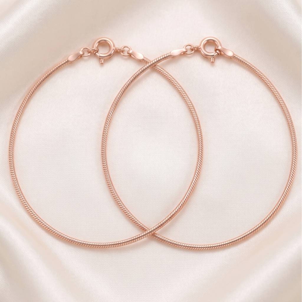 The Rose Gold Serpentine Anklet : AK1149