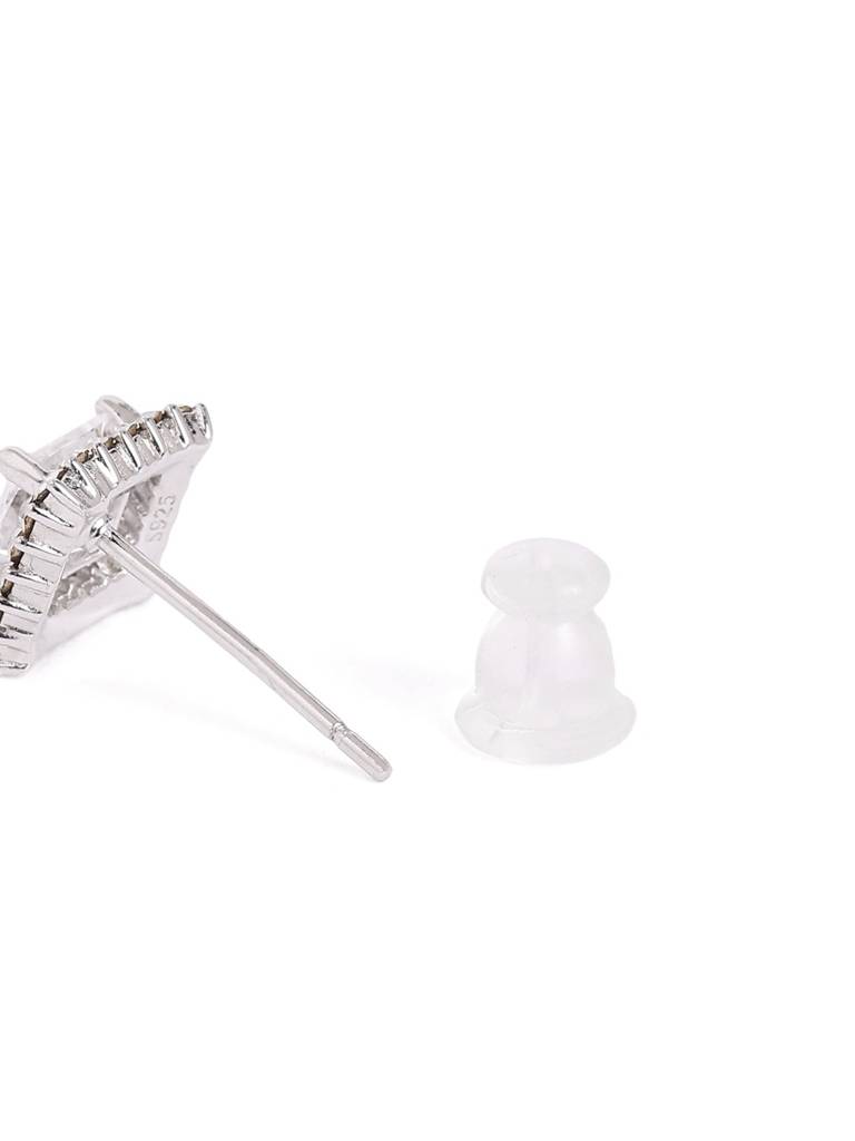 Silver Princess Solitaire Frame Studs : WER00094