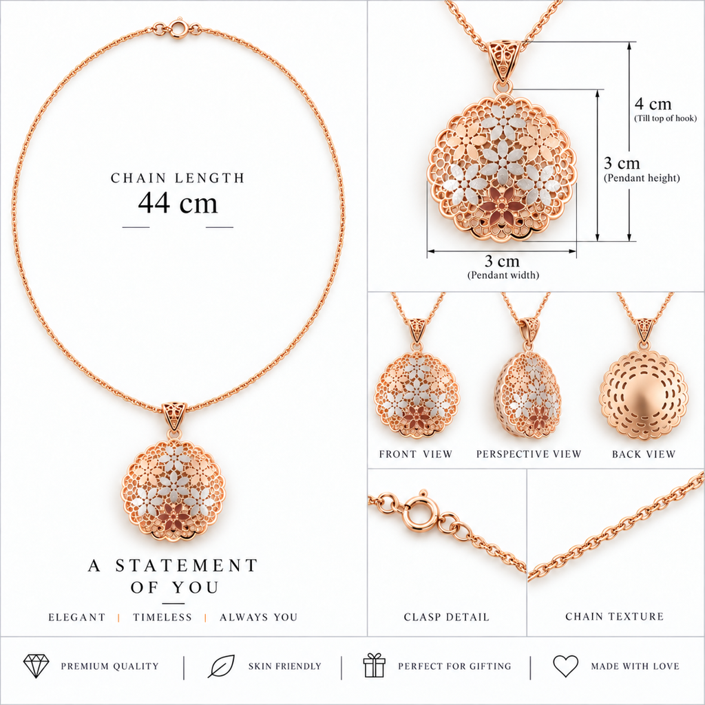 Bloom Filigree Pendant : TLC08