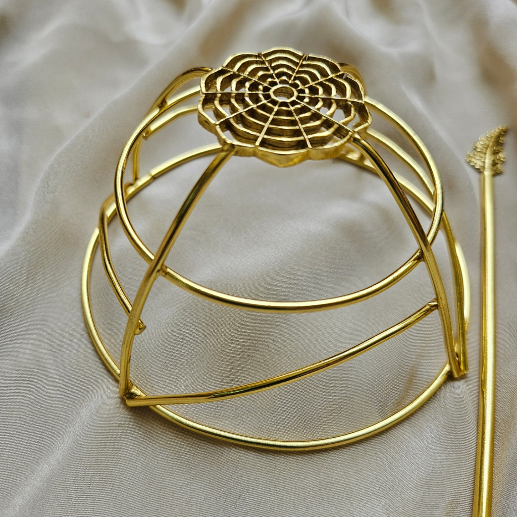 Viana Jewels Hair Bun, Decorative Arrowhead Set, 2 Pieces, Brass : HB001